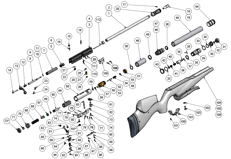 AIRGUN SPARES BSA Goldstar SE MS John Knibbs International Ltd